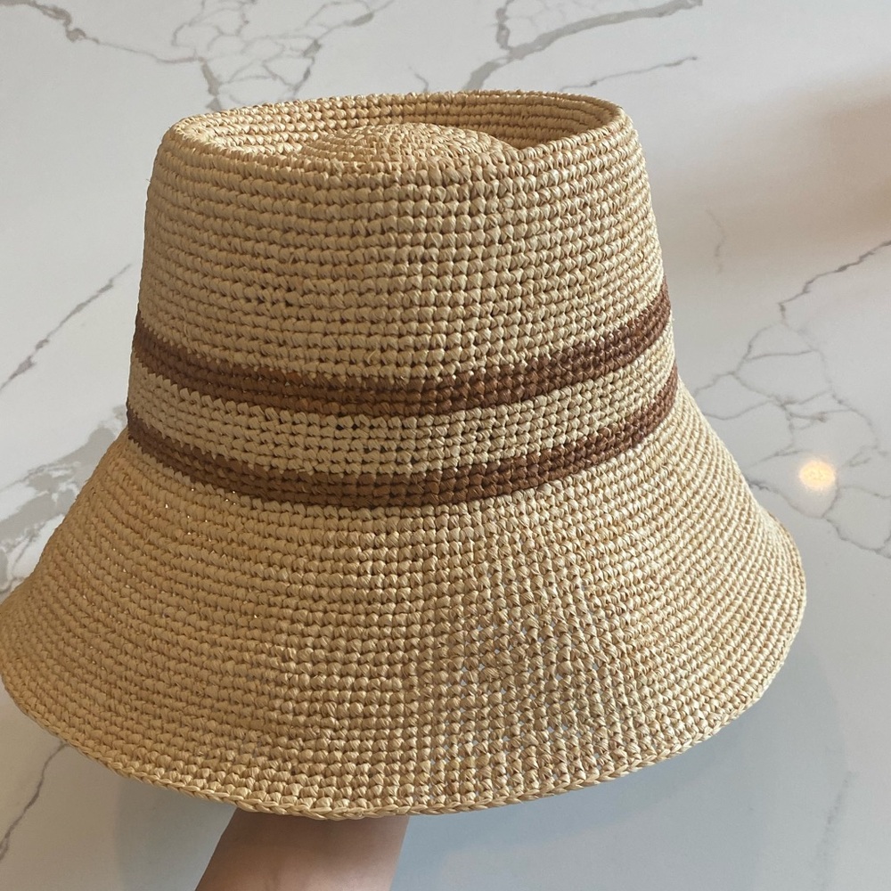 Janessa Leone Felix straw bucket hat